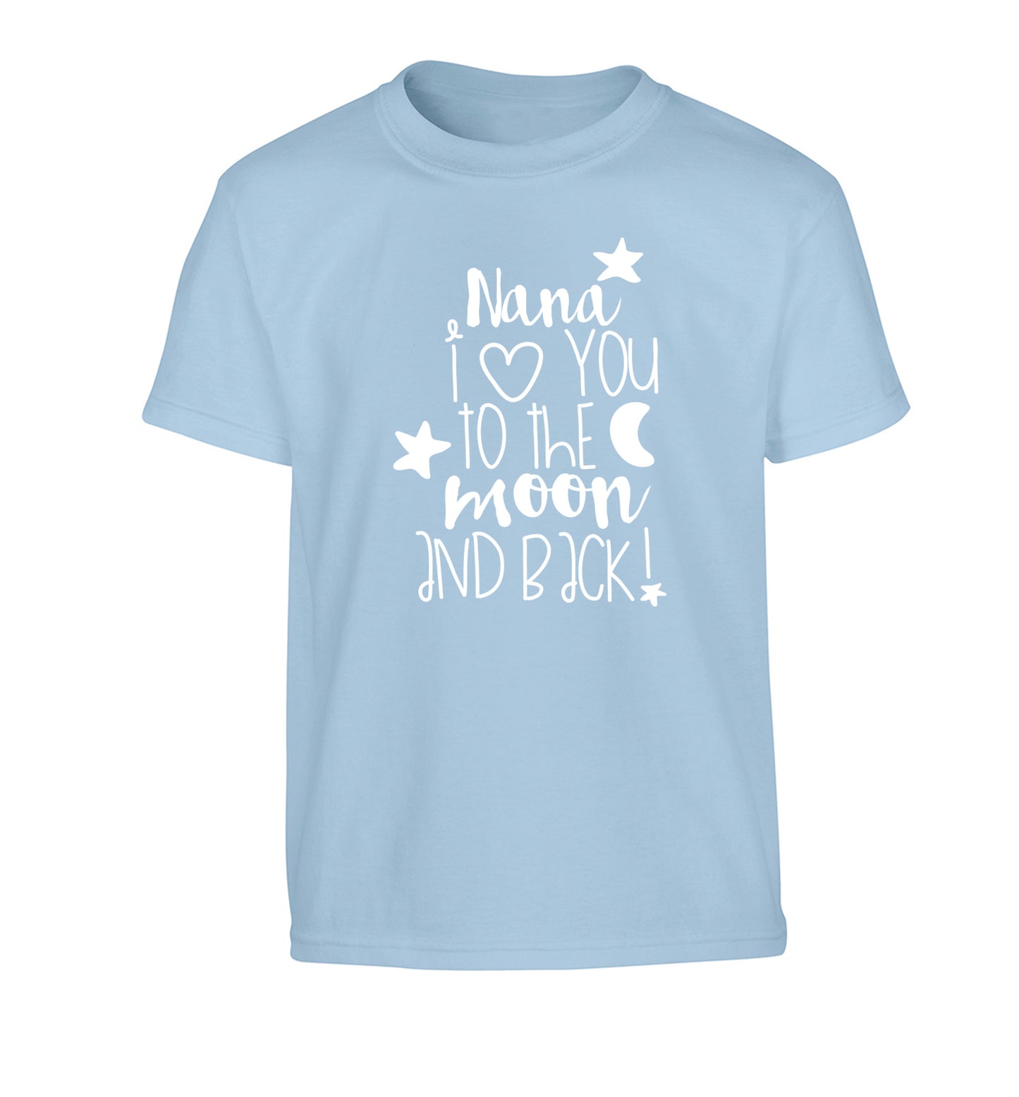 Nana's little bodybuilder Children's light blue Tshirt 12-14 Years