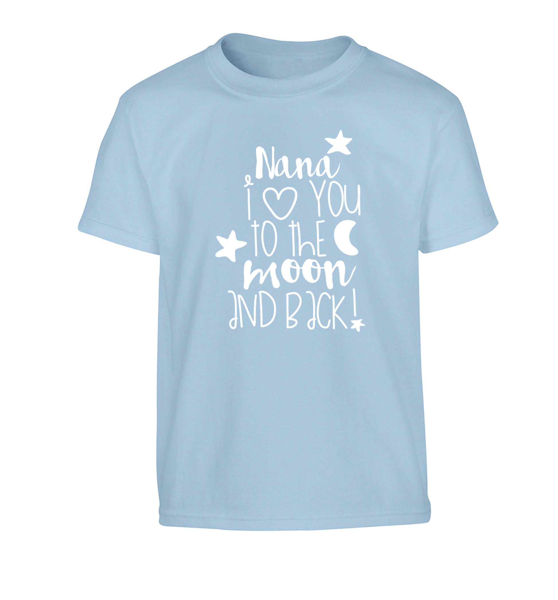 Nana's little bodybuilder Children's light blue Tshirt 12-14 Years