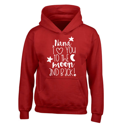 Nana's little bodybuilder children's red hoodie 12-14 Years