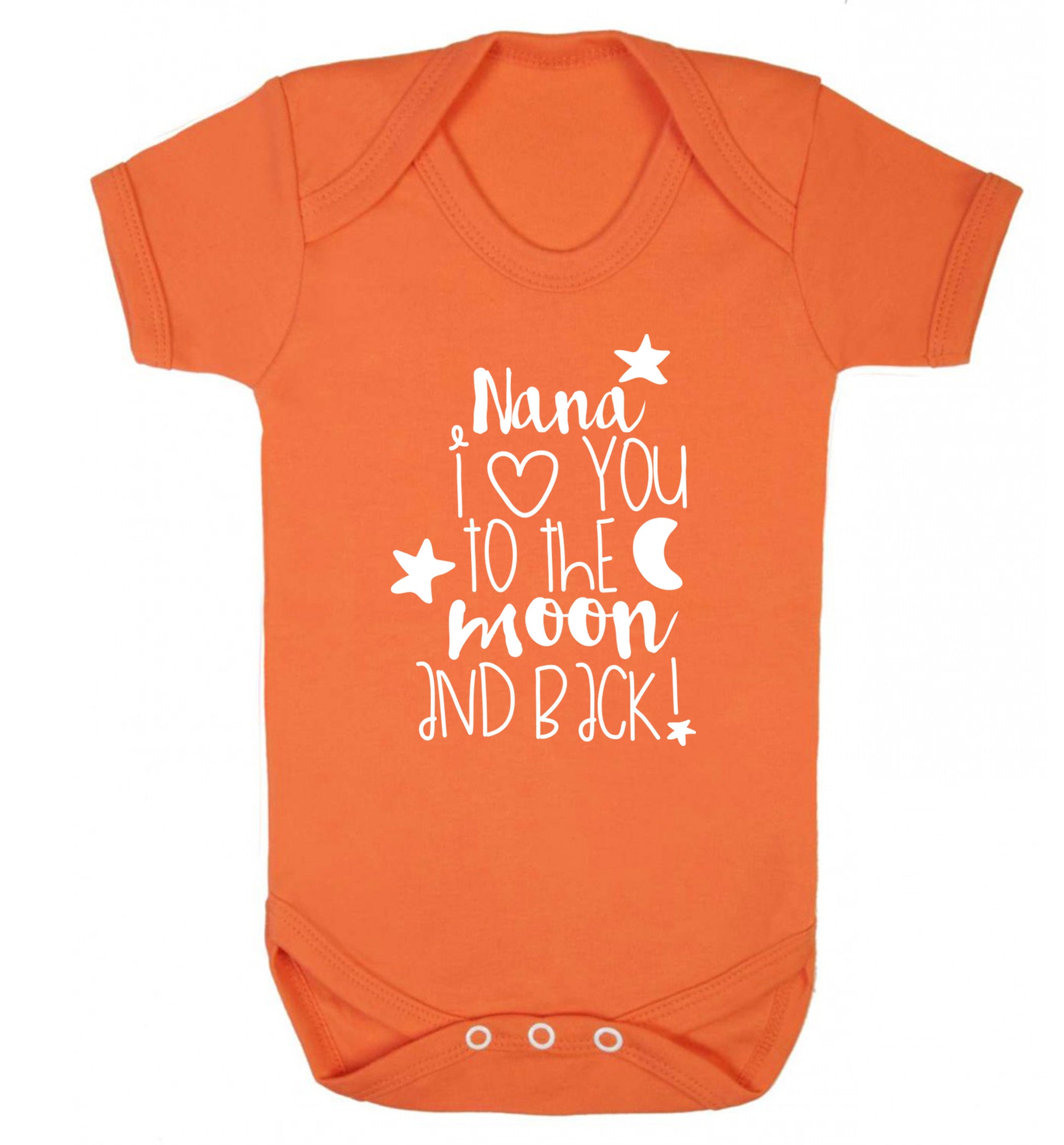 Nana's little bodybuilder Baby Vest orange 18-24 months