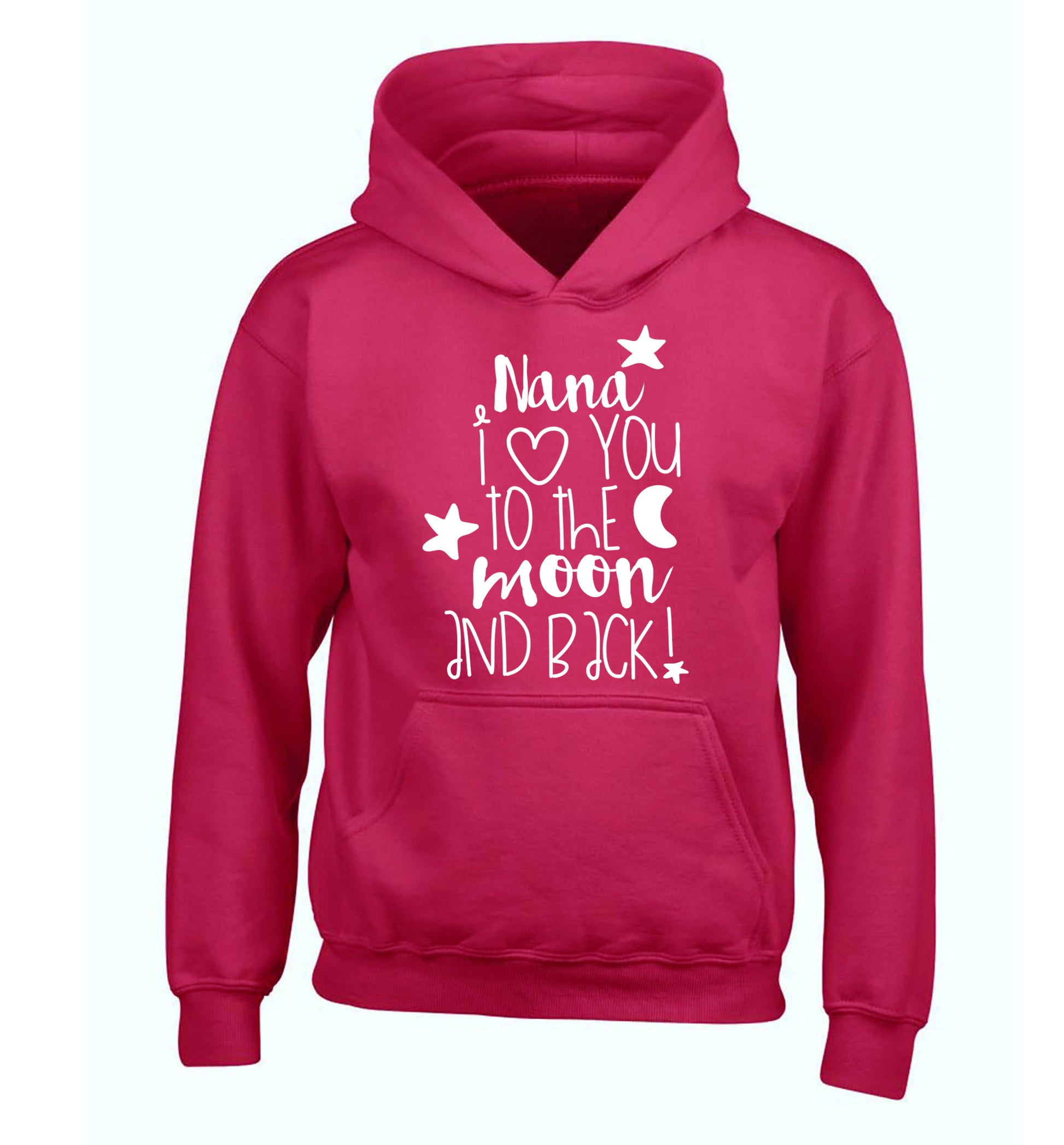 Nana's little bodybuilder children's pink hoodie 12-14 Years