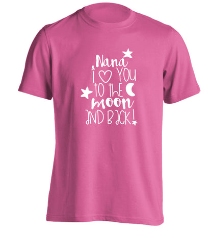 Nana's little bodybuilder adults unisex pink Tshirt 2XL