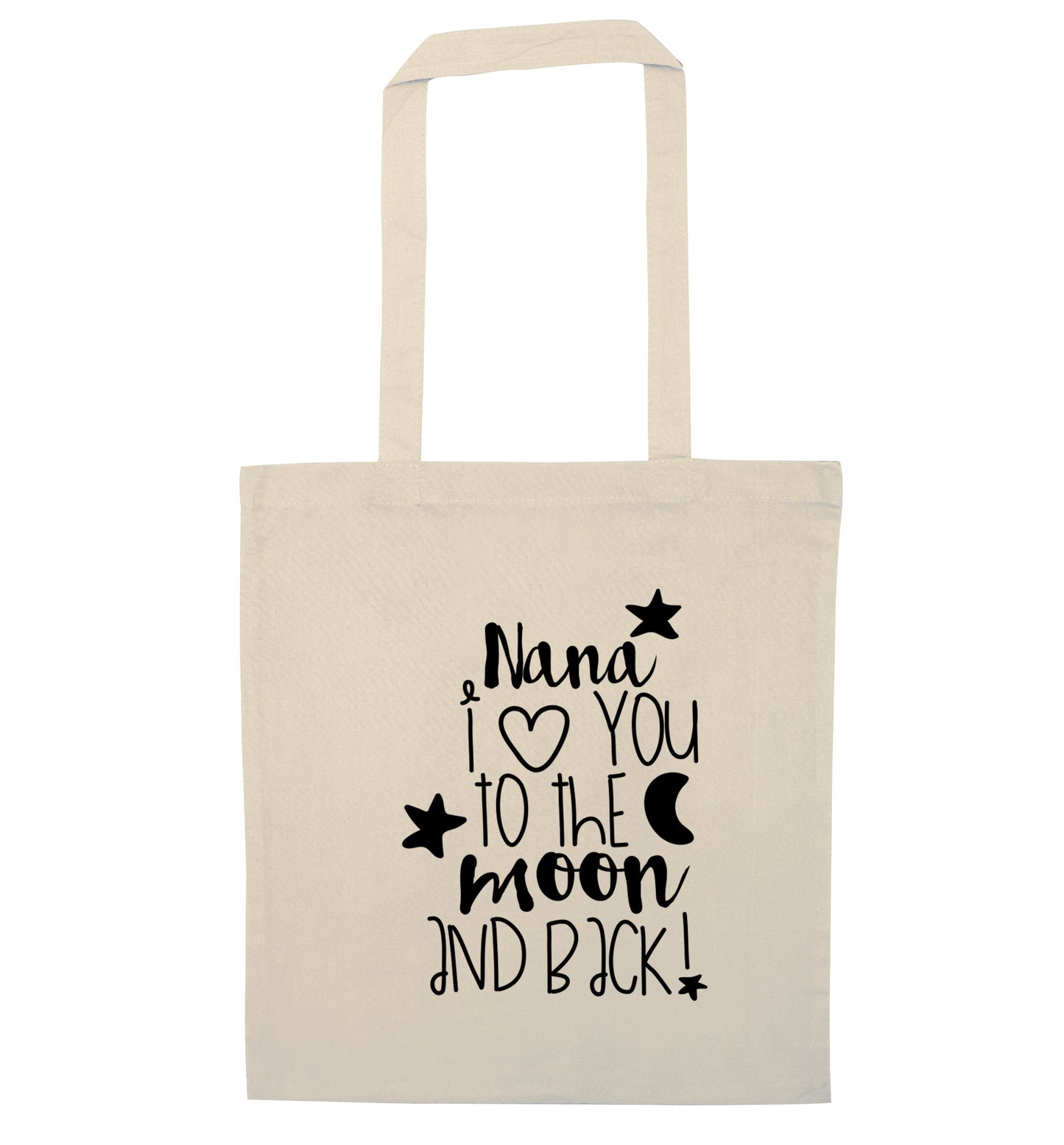 Nana's little bodybuilder natural tote bag