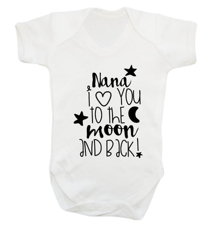 Nana's little bodybuilder Baby Vest white 18-24 months