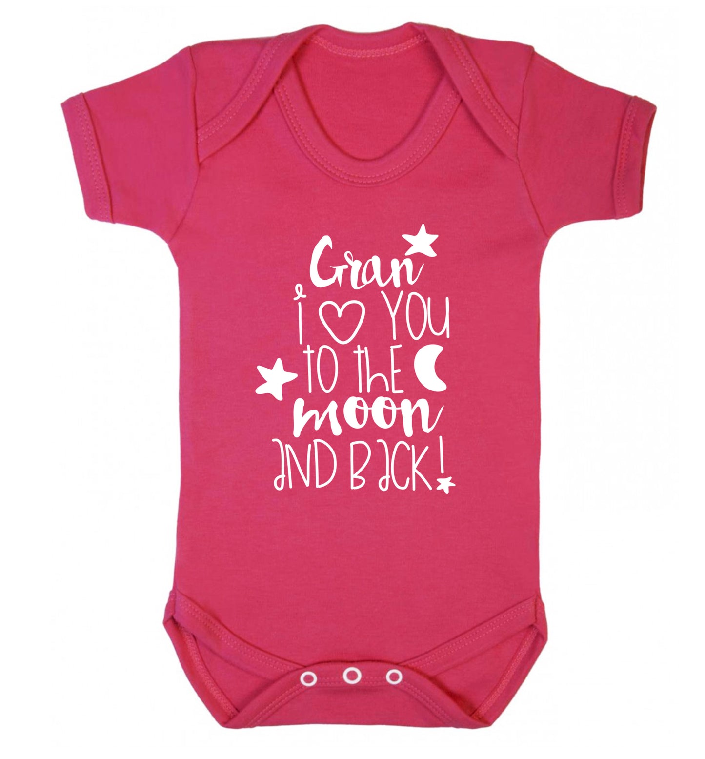 Nana's little bodybuilder Baby Vest dark pink 18-24 months