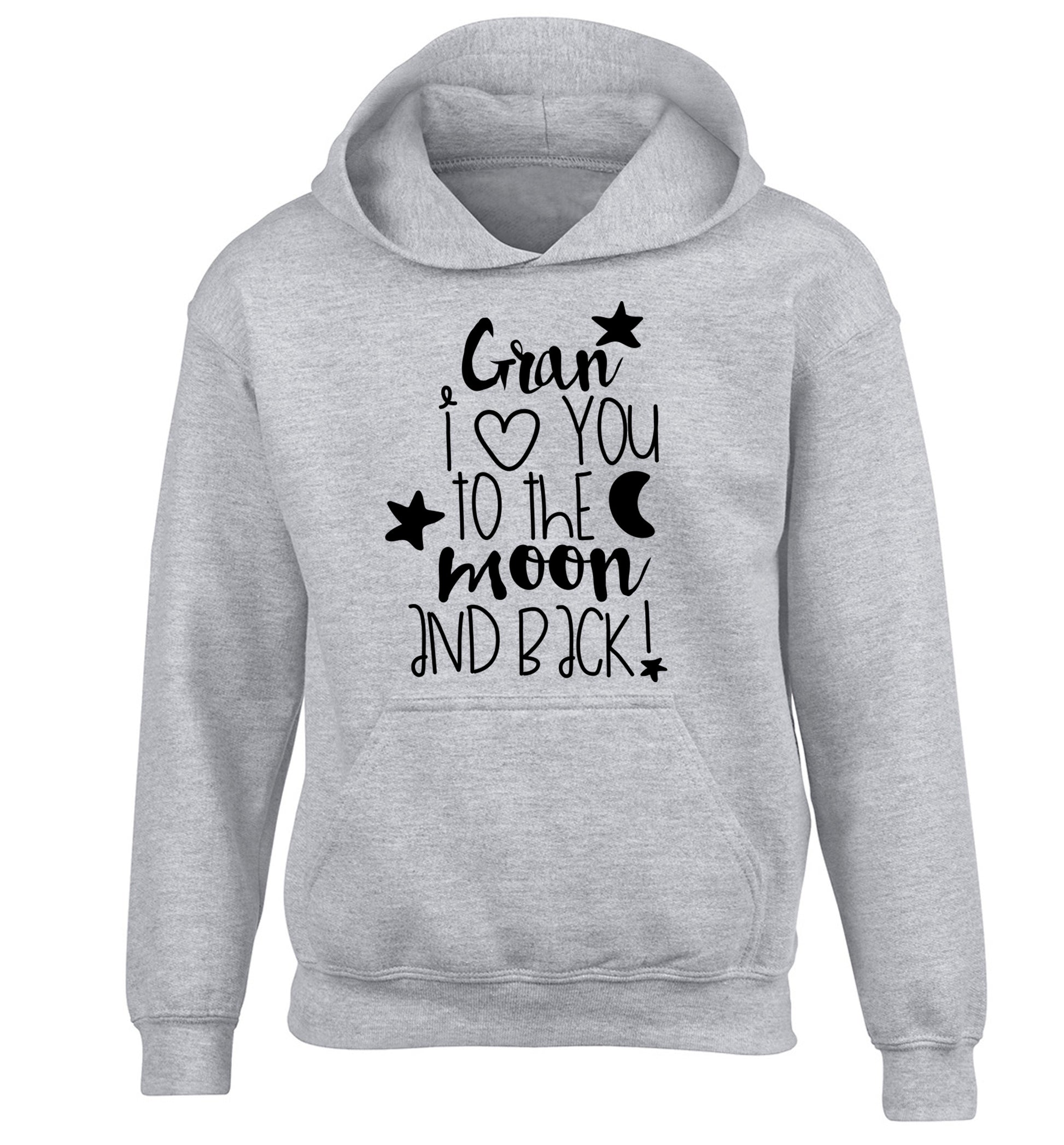 Nana's little bodybuilder children's grey hoodie 12-14 Years