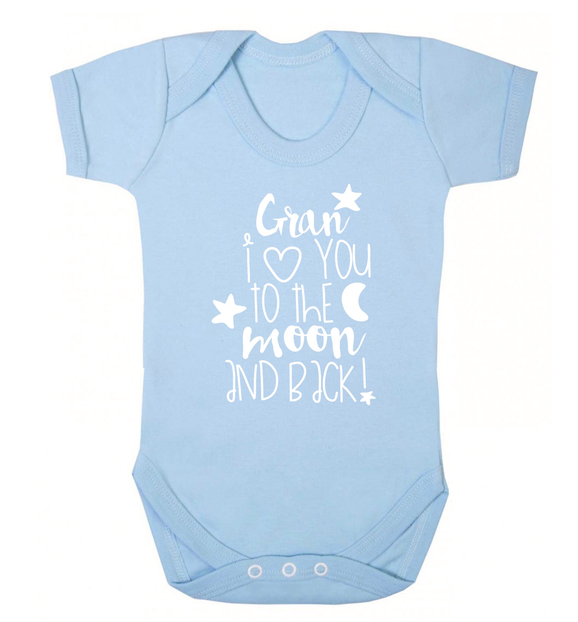 Nana's little bodybuilder Baby Vest pale blue 18-24 months
