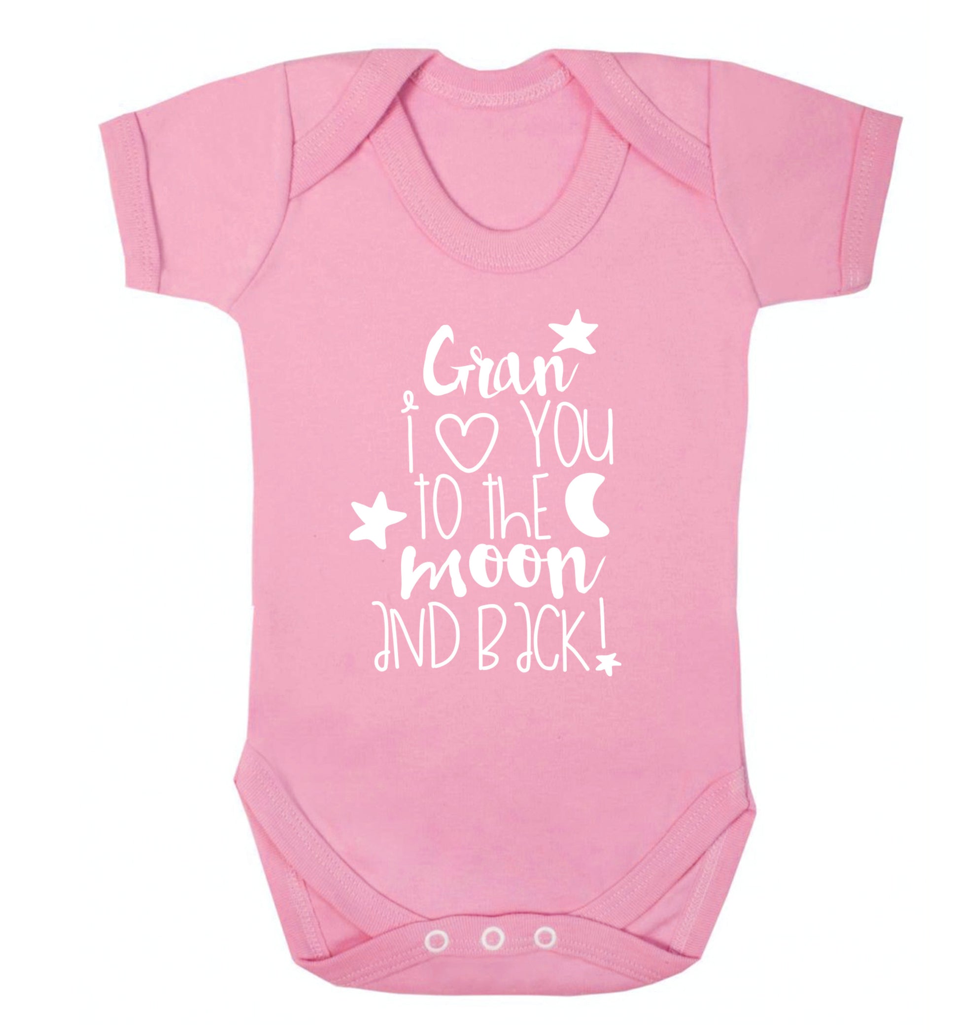 Nana's little bodybuilder Baby Vest pale pink 18-24 months