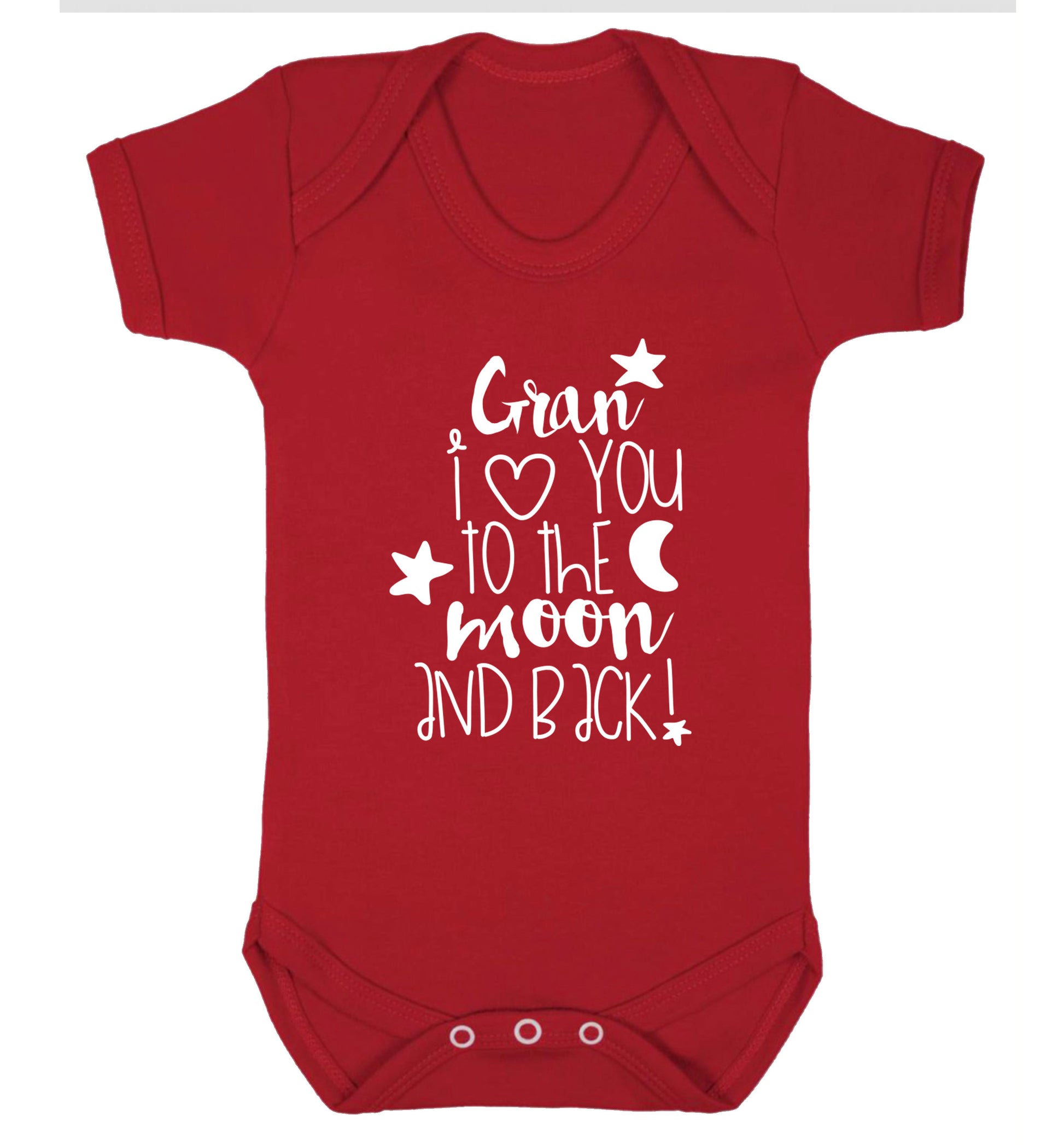 Nana's little bodybuilder Baby Vest red 18-24 months