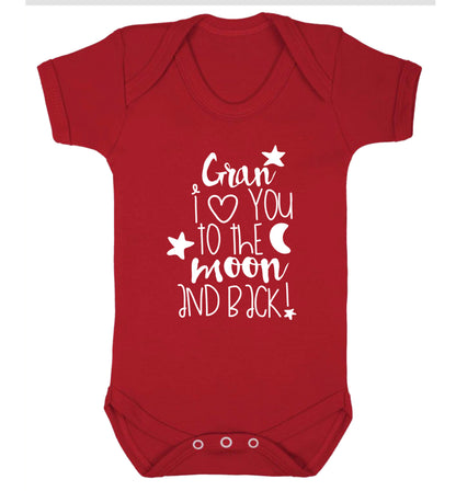 Nana's little bodybuilder Baby Vest red 18-24 months