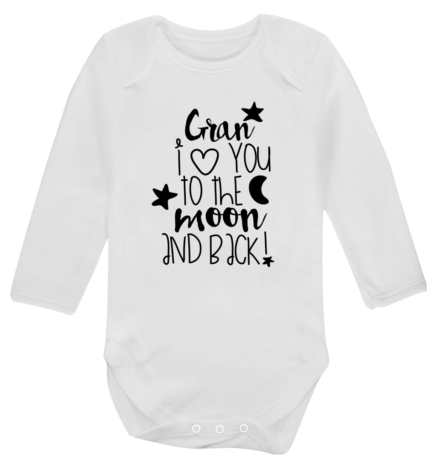 Nana's little bodybuilder Baby Vest long sleeved white 6-12 months