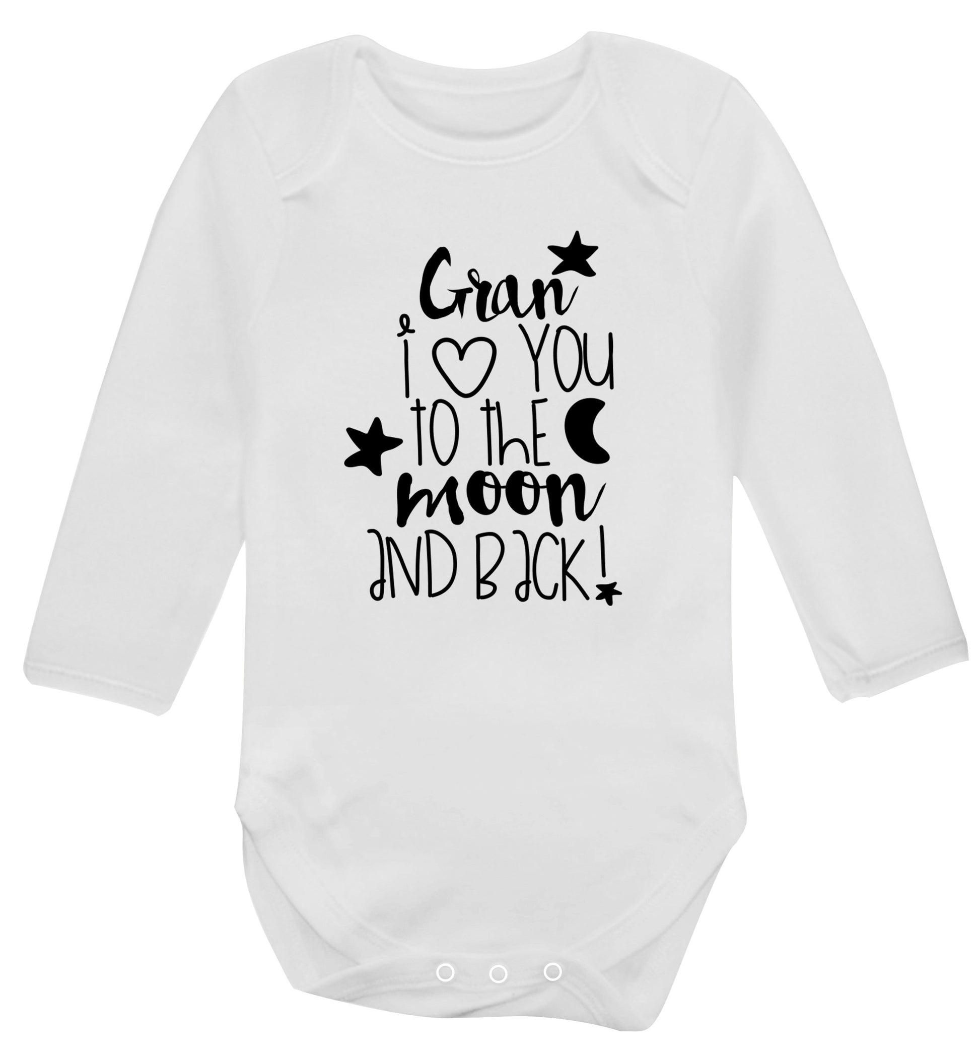 Nana's little bodybuilder Baby Vest long sleeved white 6-12 months