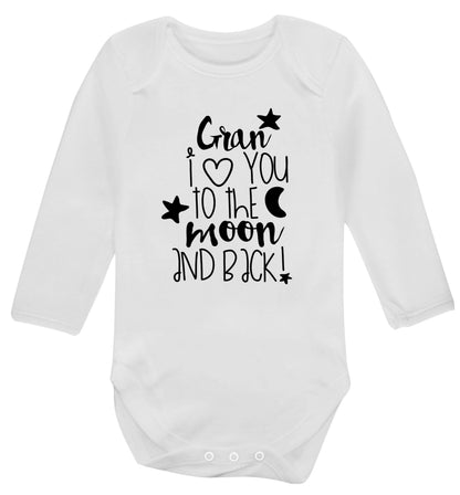 Nana's little bodybuilder Baby Vest long sleeved white 6-12 months