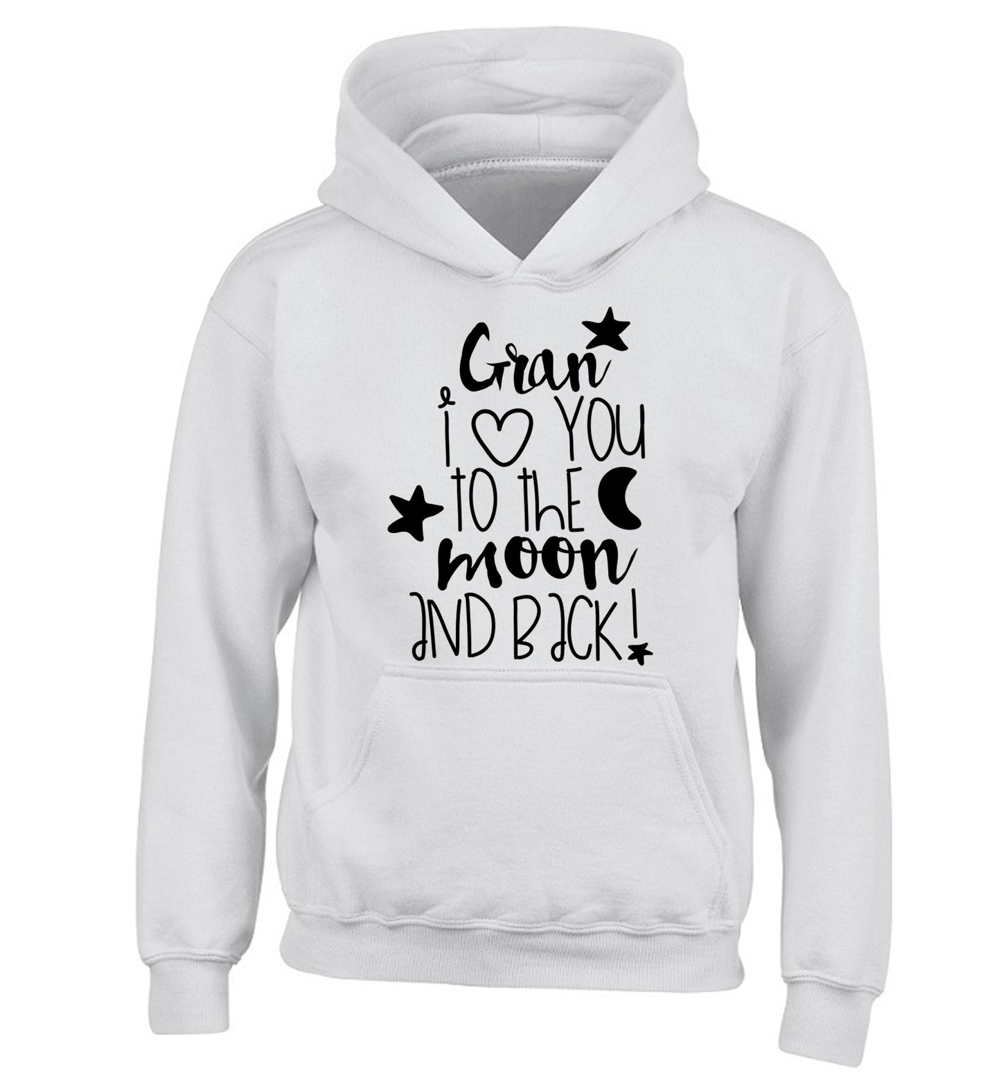 Nana's little bodybuilder children's white hoodie 12-14 Years