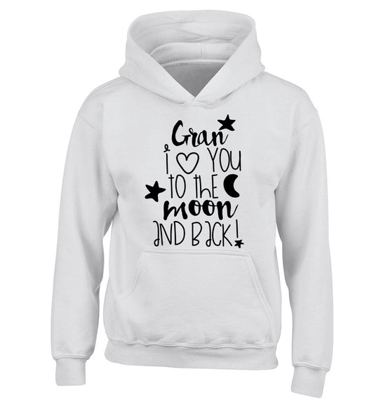 Nana's little bodybuilder children's white hoodie 12-14 Years