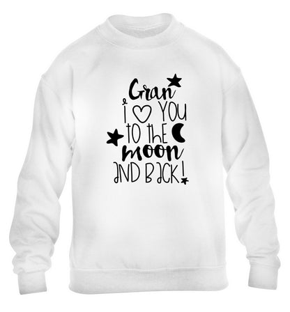 Nana's little bodybuilder children's white  sweater 12-14 Years