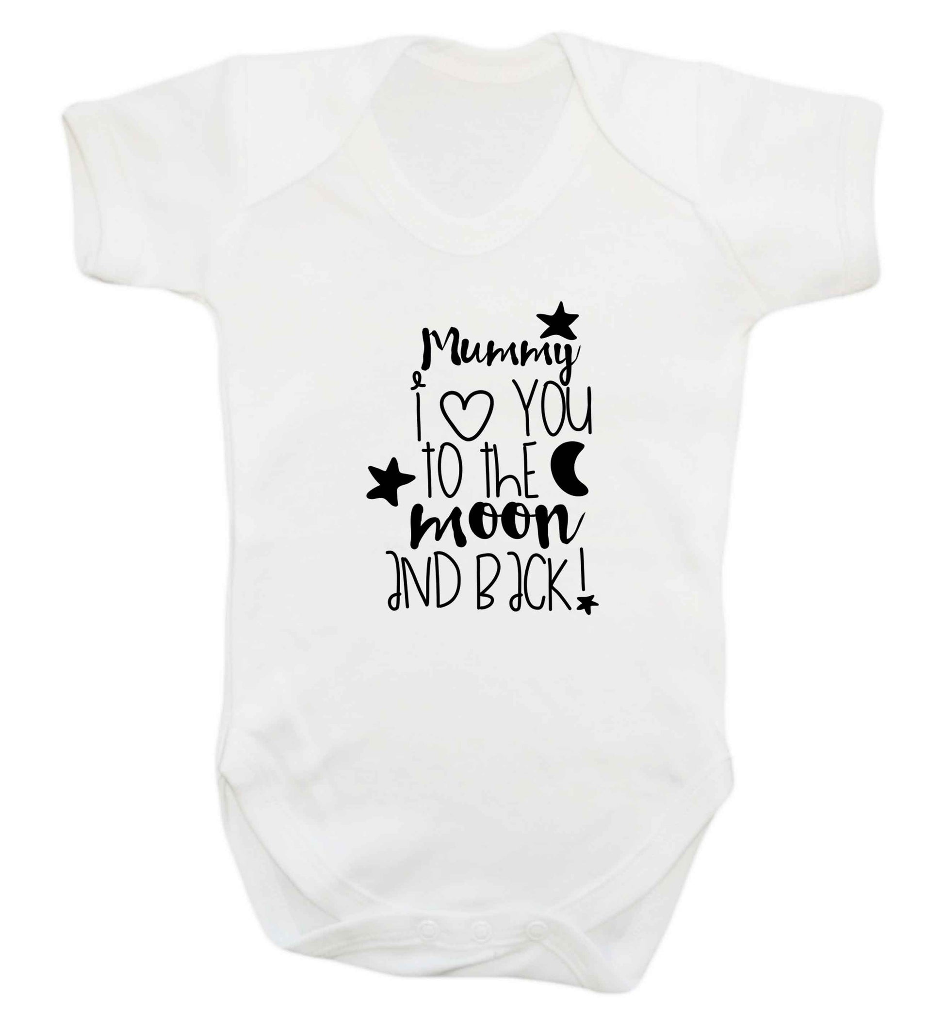 Mummy I love you to the moon and back baby vest white 18-24 months