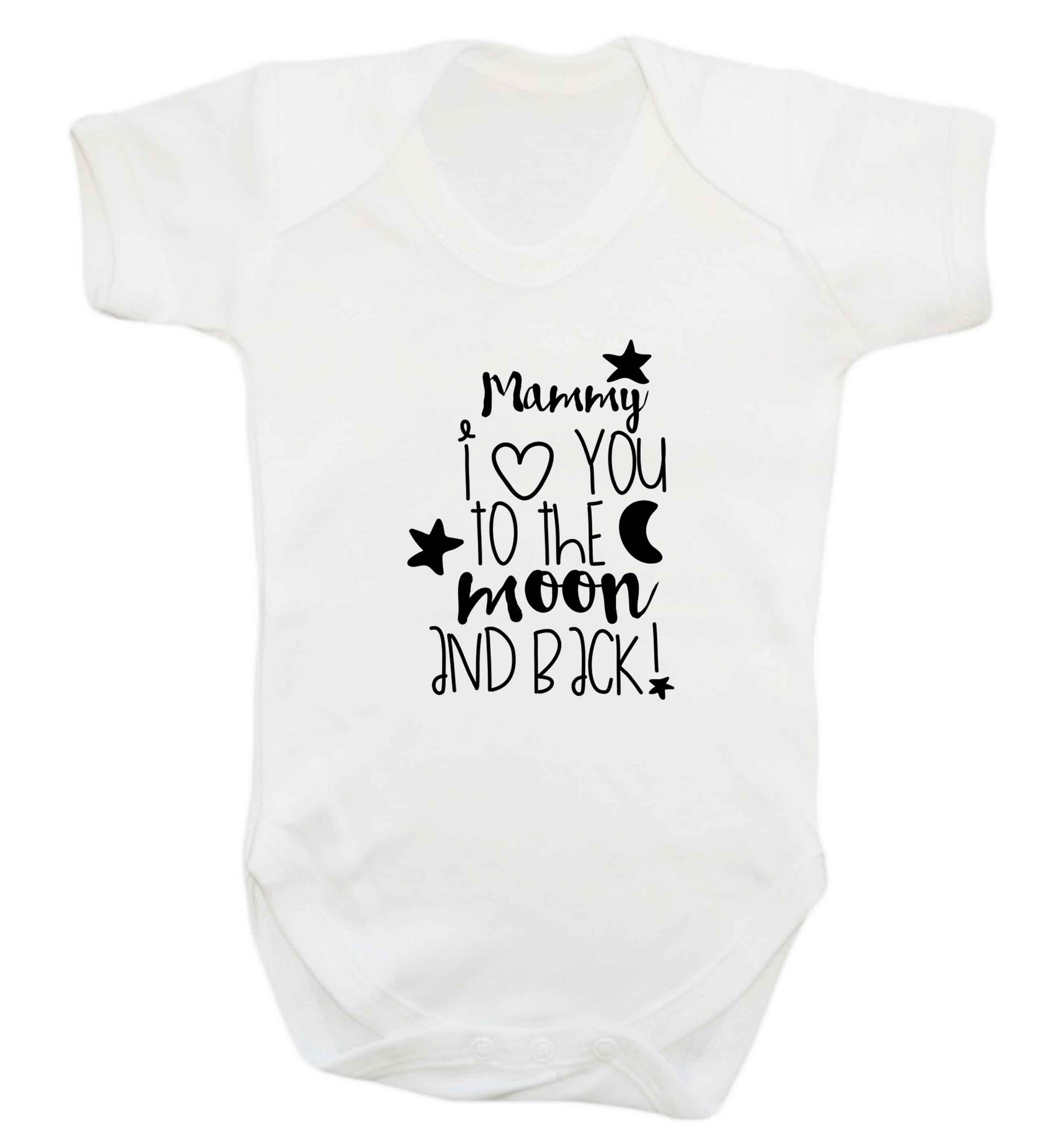 Mammy I love you to the moon and back baby vest white 18-24 months