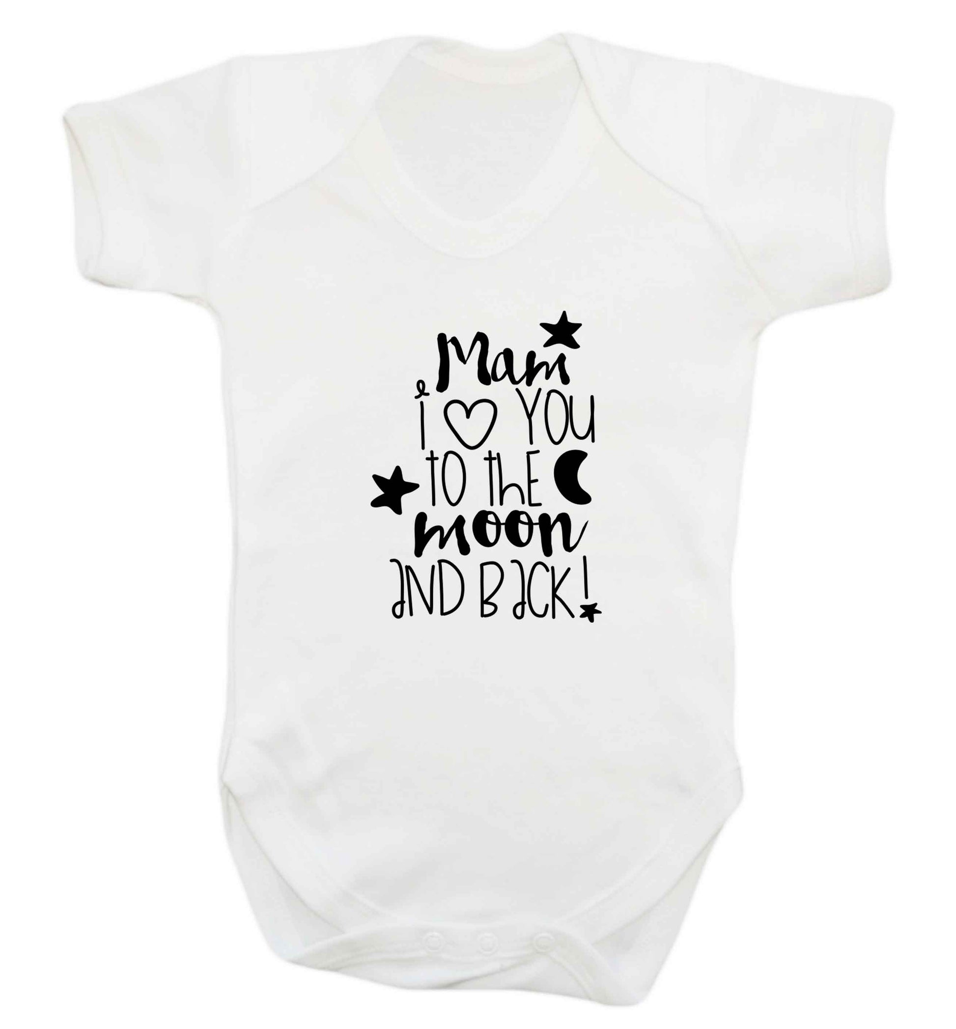 Mam I love you to the moon and back baby vest white 18-24 months