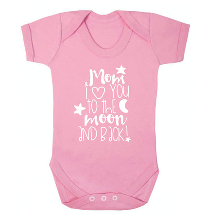 Dad I love you to the moon and back Baby Vest pale pink 18-24 months