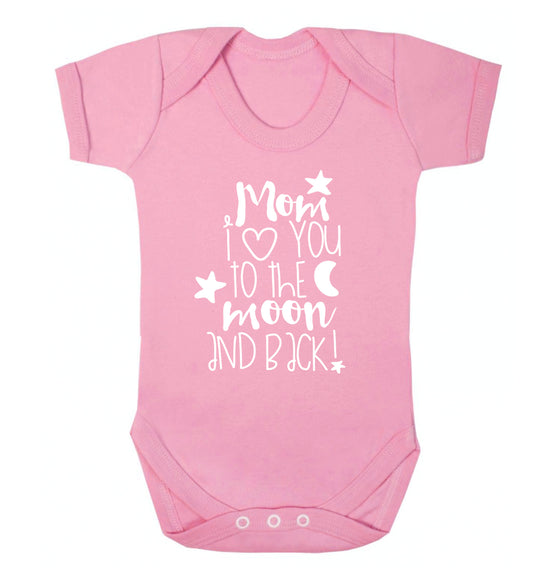 Dad I love you to the moon and back Baby Vest pale pink 18-24 months