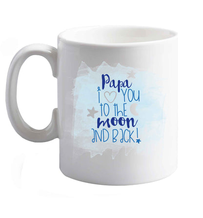 10 oz Favourite Type Pan Pancake ceramic mug right handed