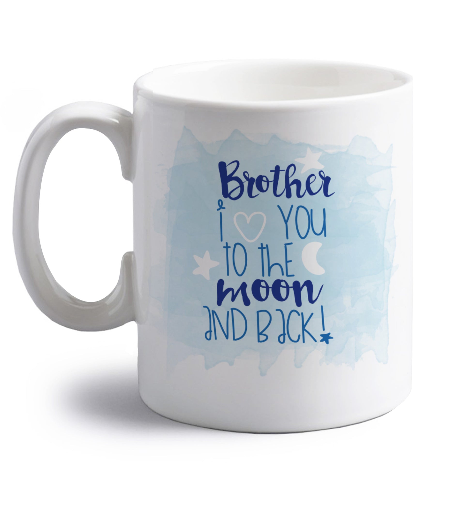 right handed white ceramic mug 