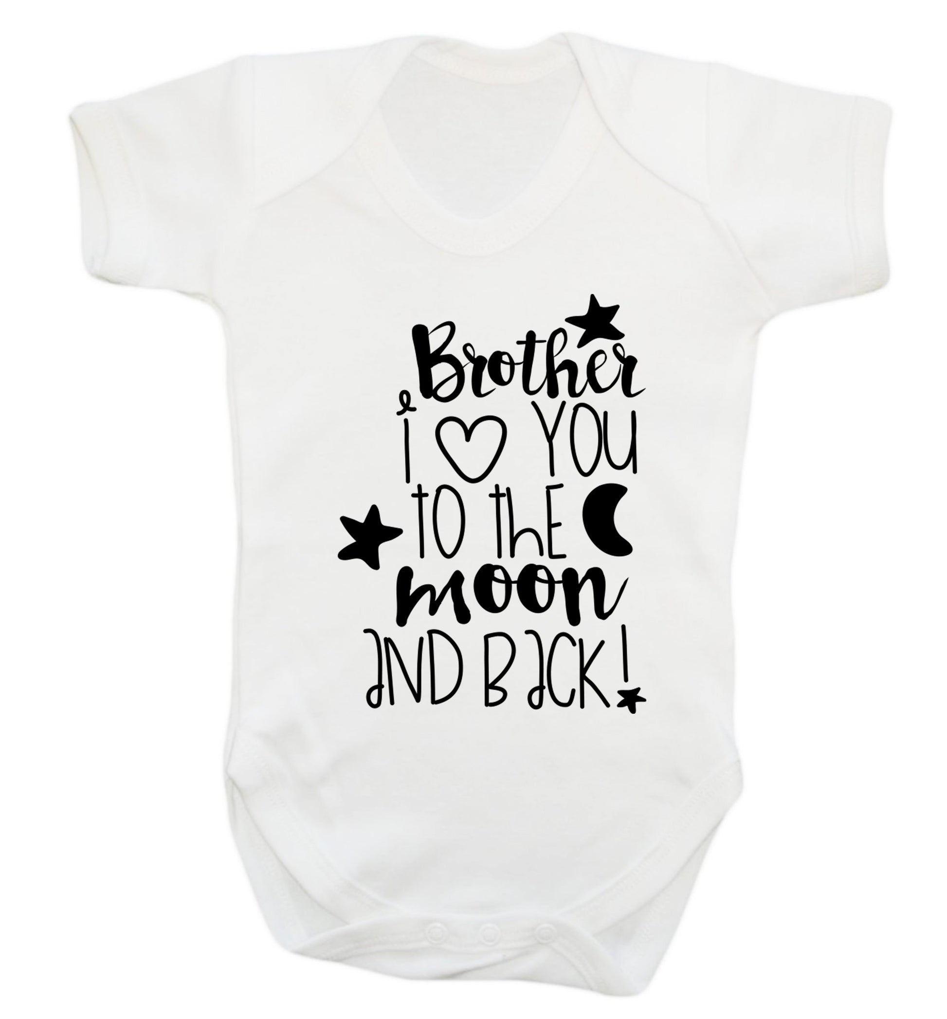 Brother I love you to the moon and back Baby Vest white 18-24 months