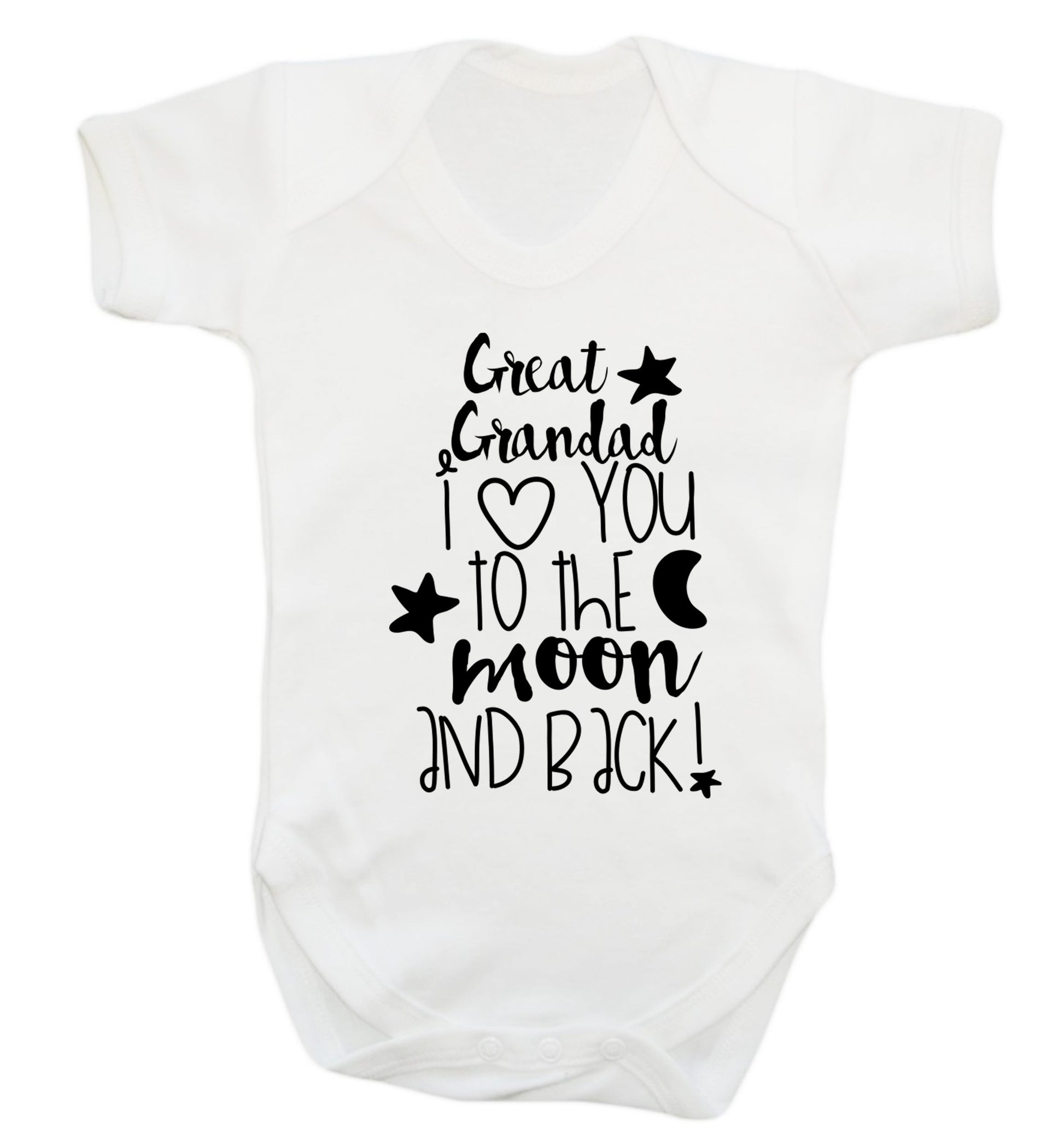 Great Grandad I love you to the moon and back Baby Vest white 18-24 months