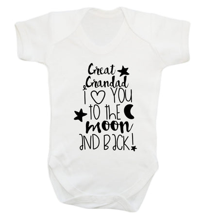 Great Grandad I love you to the moon and back Baby Vest white 18-24 months