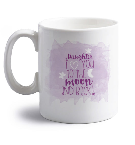 right handed white ceramic mug 