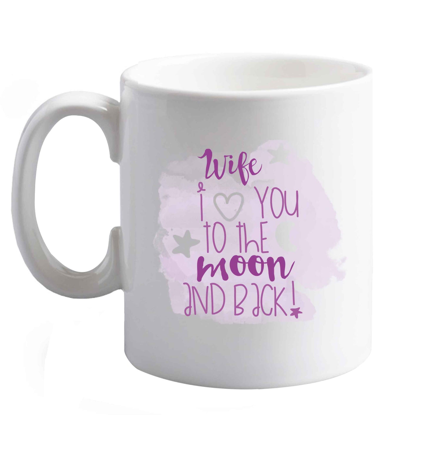 10 oz Favourite Type Pan Pancake ceramic mug right handed