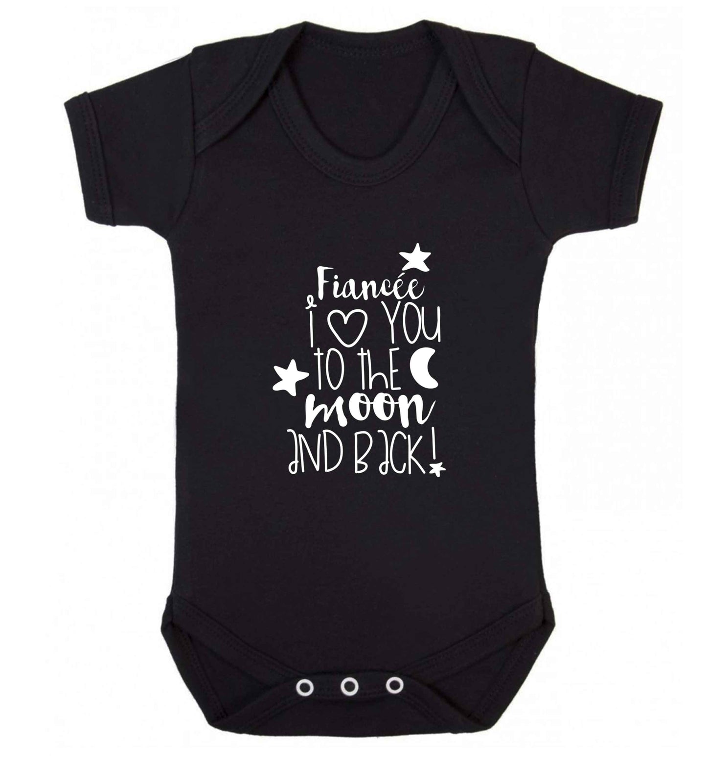 Fianc‚Äö√Ñ√∂‚àö‚Ä†‚àö‚àÇ¬¨¬®¬¨¬©e I love you to the moon and back baby vest black 18-24 months