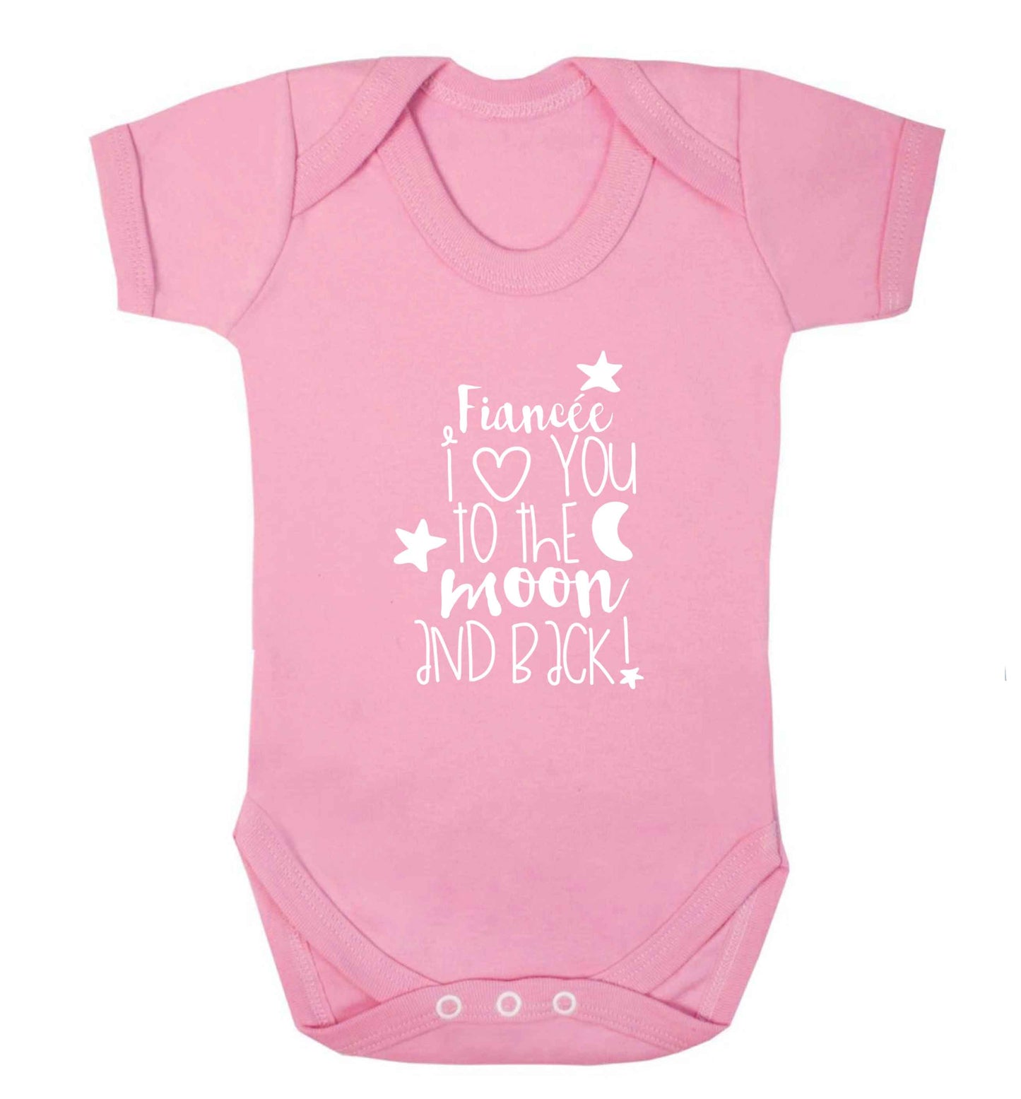 Fianc‚Äö√Ñ√∂‚àö‚Ä†‚àö‚àÇ¬¨¬®¬¨¬©e I love you to the moon and back baby vest pale pink 18-24 months