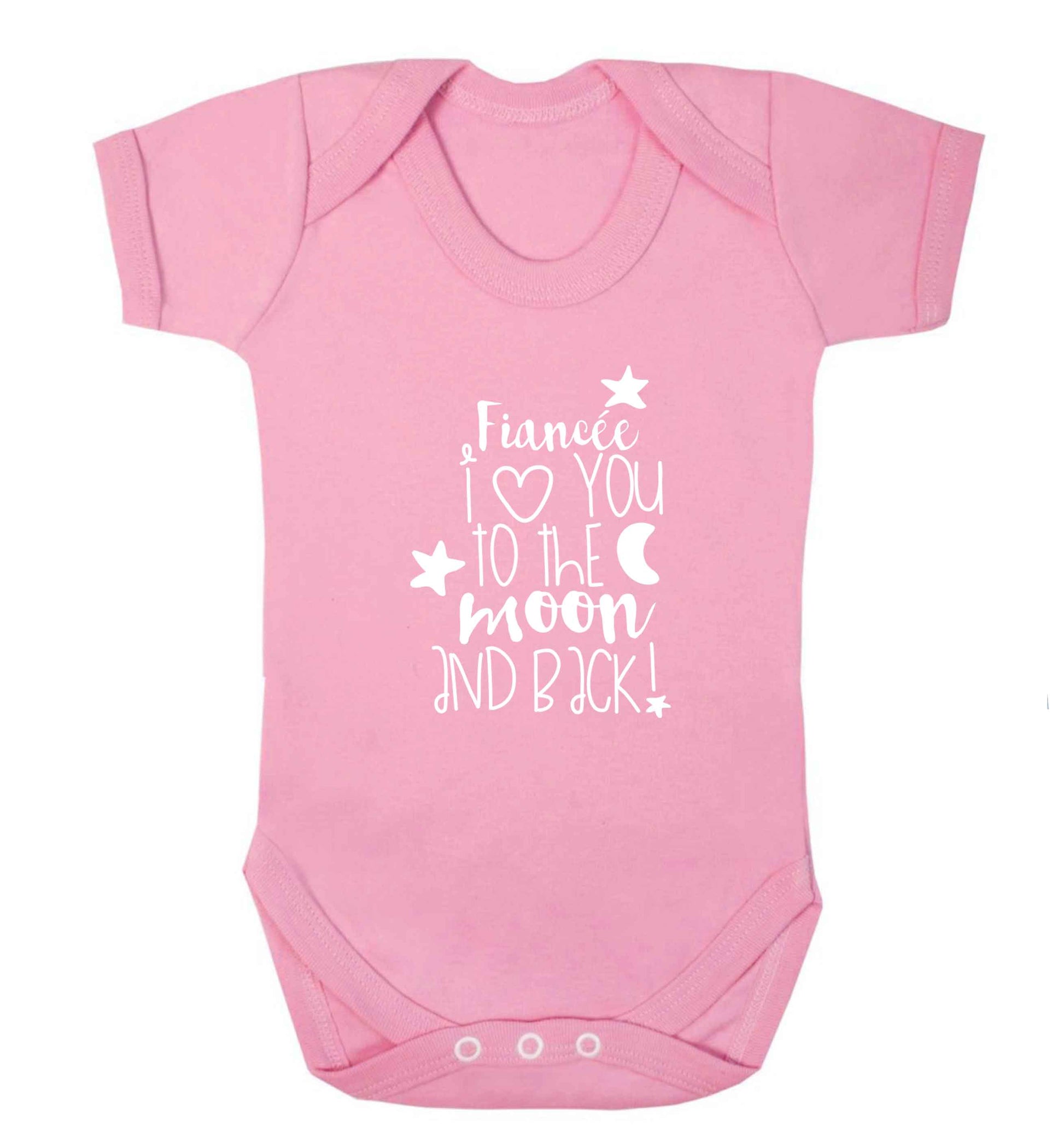 Fianc‚Äö√Ñ√∂‚àö‚Ä†‚àö‚àÇ¬¨¬®¬¨¬©e I love you to the moon and back baby vest pale pink 18-24 months
