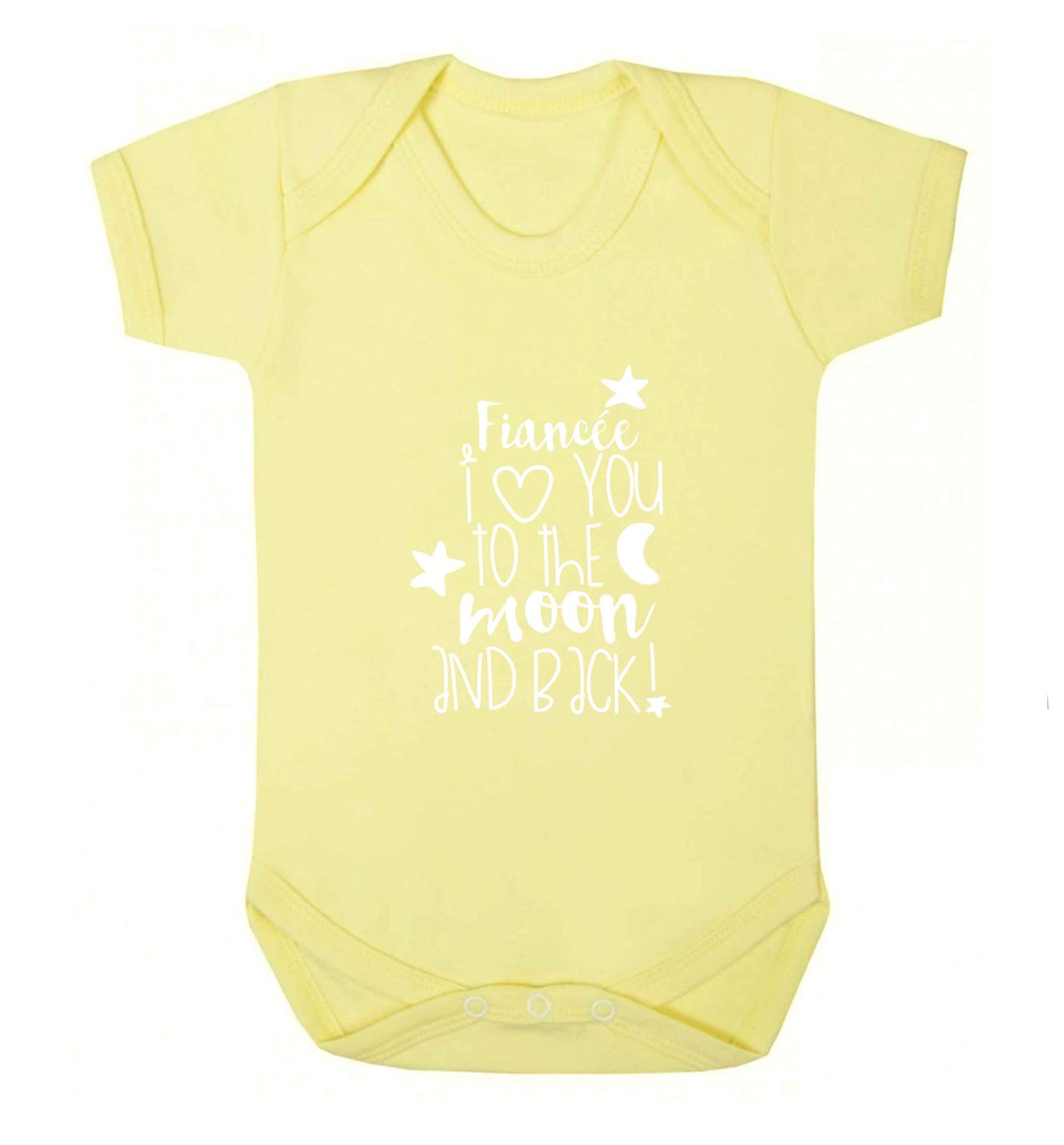 Fianc‚Äö√Ñ√∂‚àö‚Ä†‚àö‚àÇ¬¨¬®¬¨¬©e I love you to the moon and back baby vest pale yellow 18-24 months