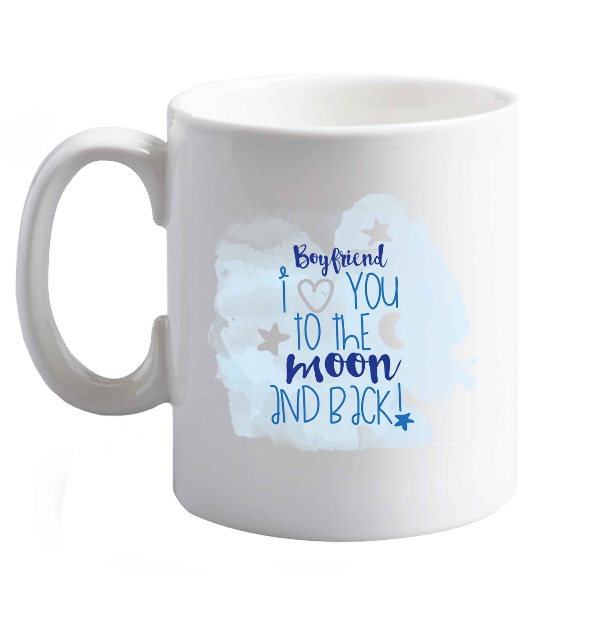 10 oz Favourite Type Pan Pancake ceramic mug right handed