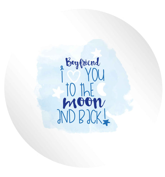 Boyfriend I love you to the moon and back 24 @ 45mm matt circle stickers