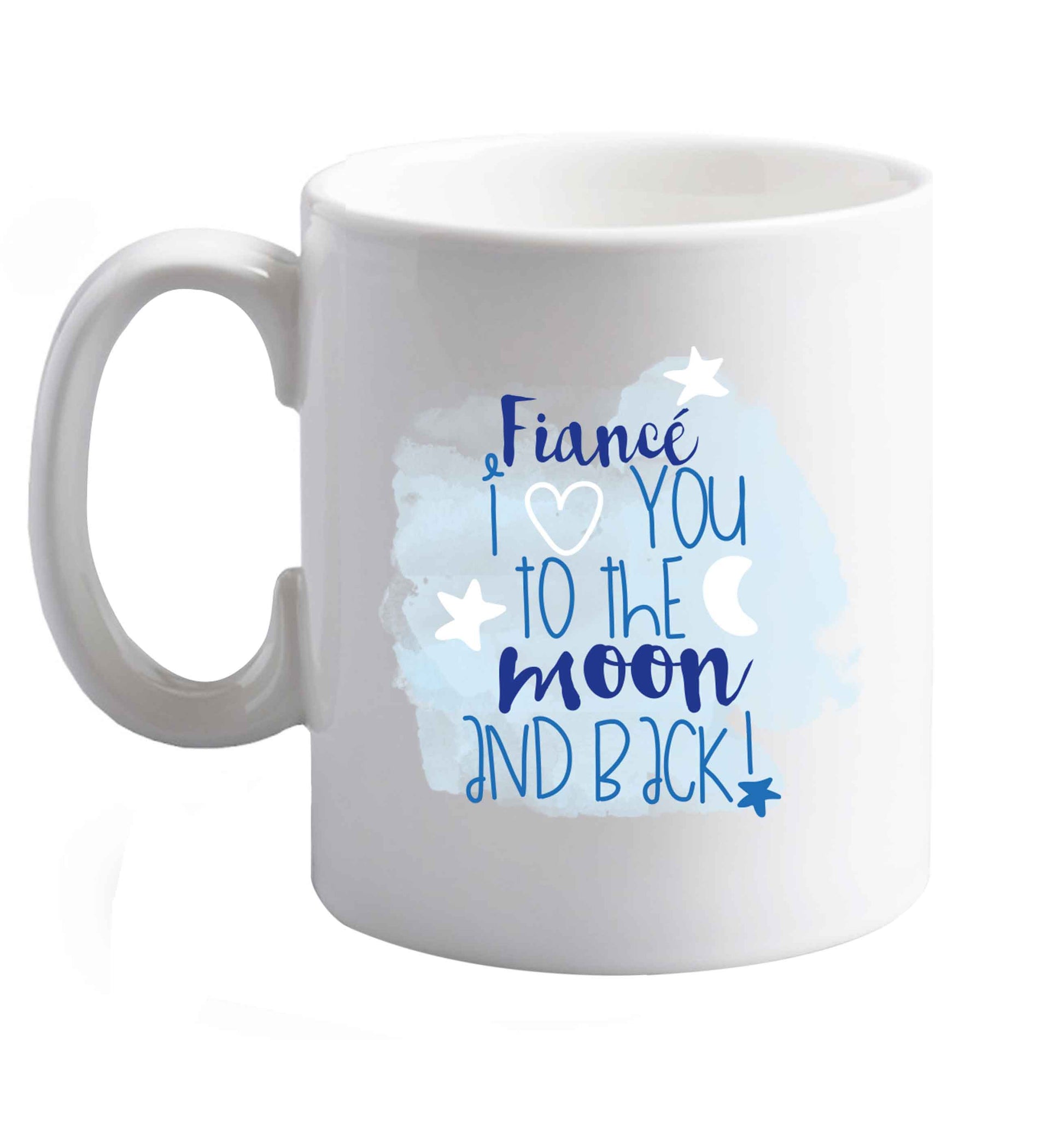 10 oz Favourite Type Pan Pancake ceramic mug right handed