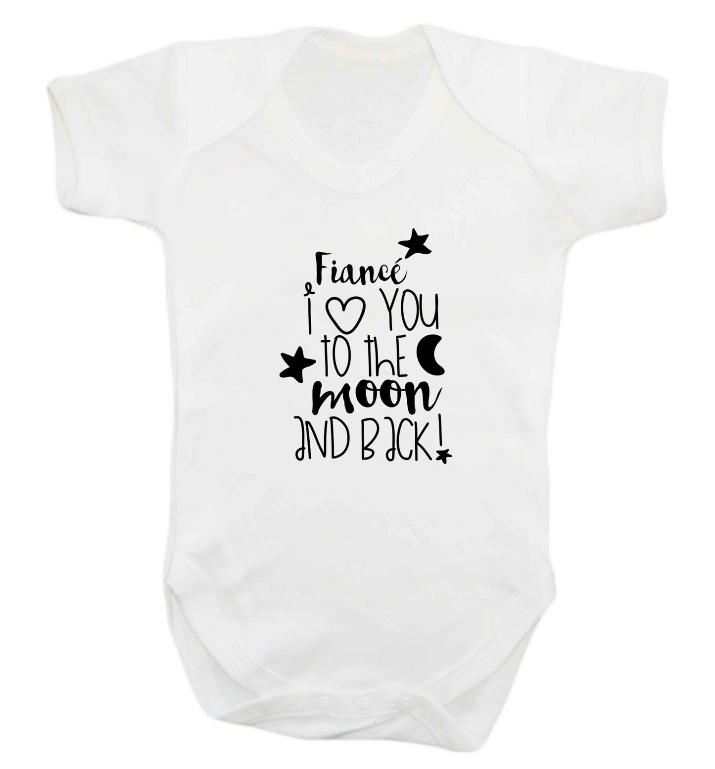 Fianc‚Äö√Ñ√∂‚àö‚Ä†‚àö‚àÇ¬¨¬®¬¨¬© I love you to the moon and back baby vest white 18-24 months