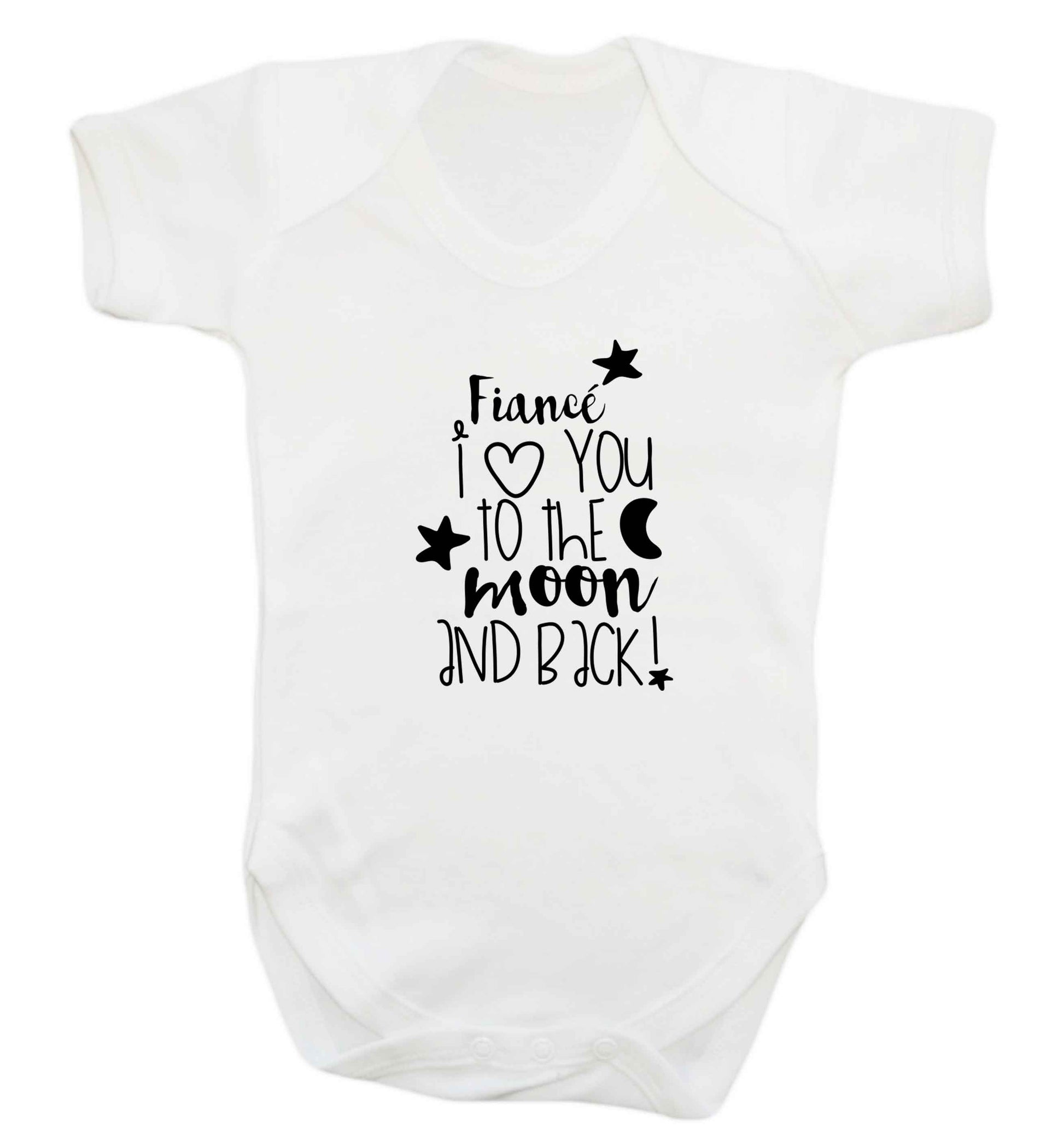 Fianc‚Äö√Ñ√∂‚àö‚Ä†‚àö‚àÇ¬¨¬®¬¨¬© I love you to the moon and back baby vest white 18-24 months