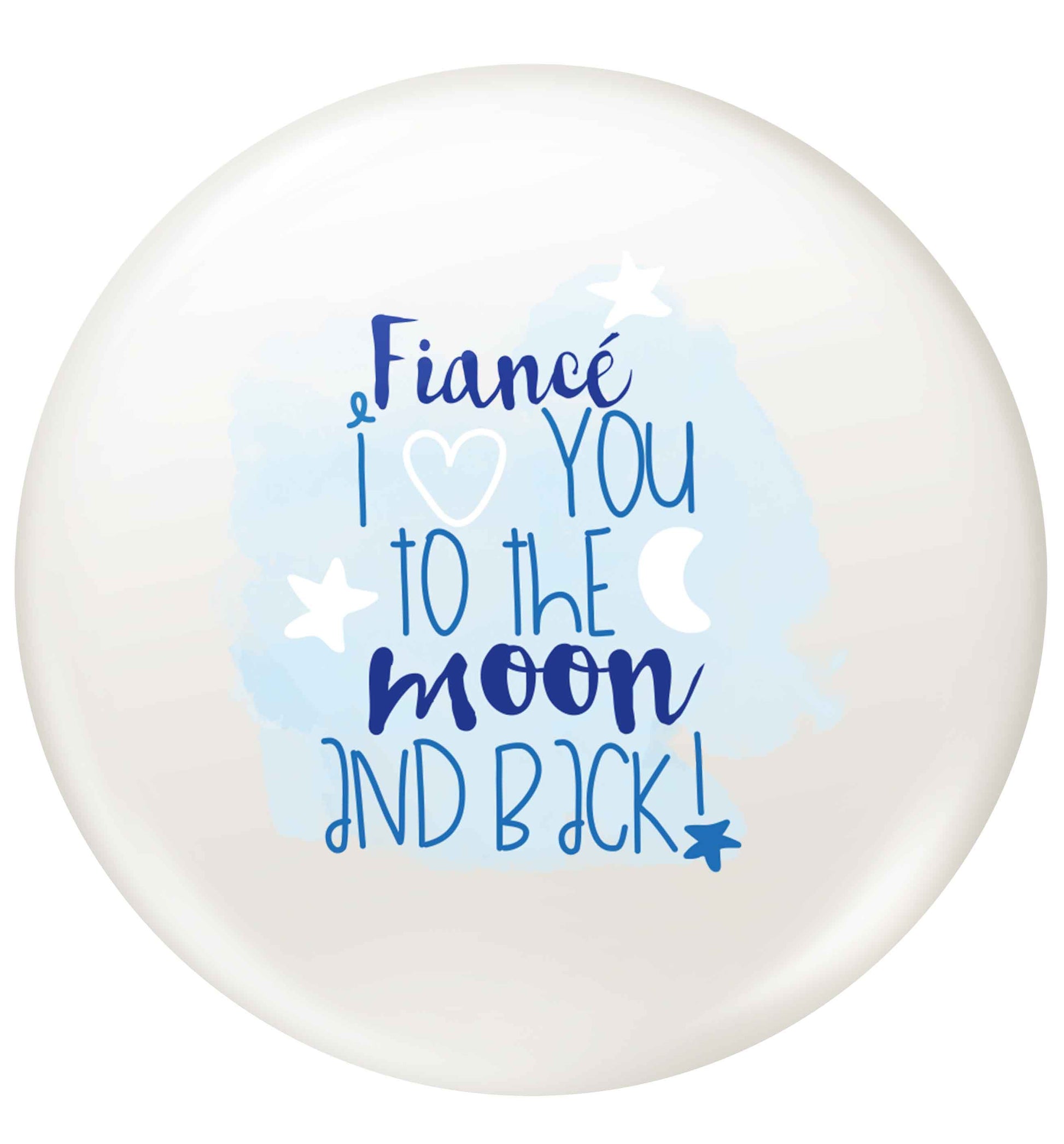 Fianc√© I love you to the moon and back small 25mm Pin badge