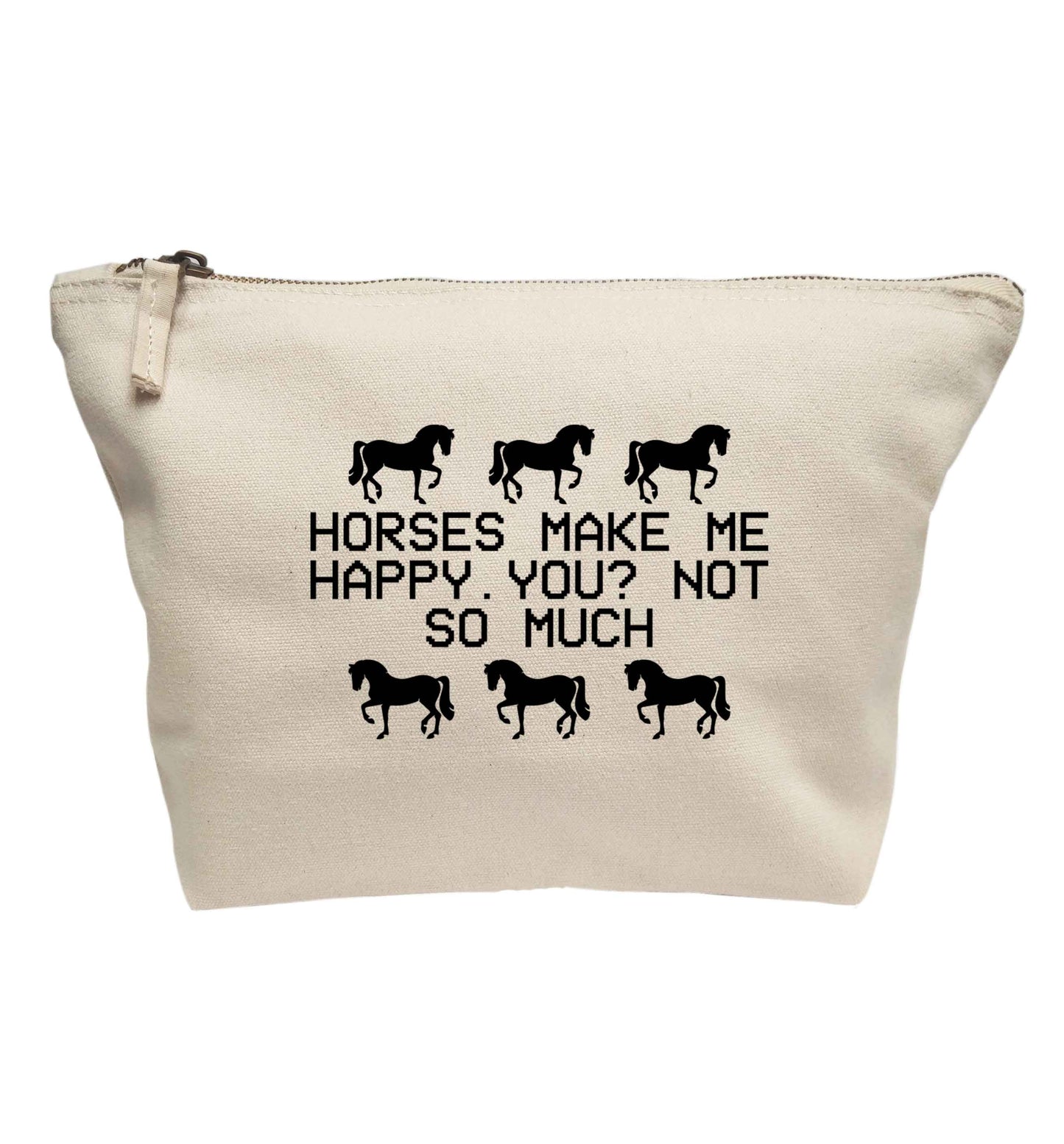 Horses make me happy, you not so much | Makeup / wash bag