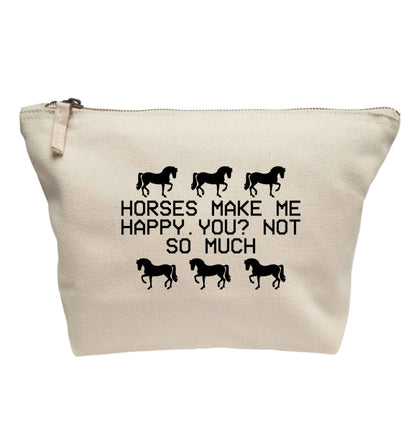 Horses make me happy, you not so much | Makeup / wash bag