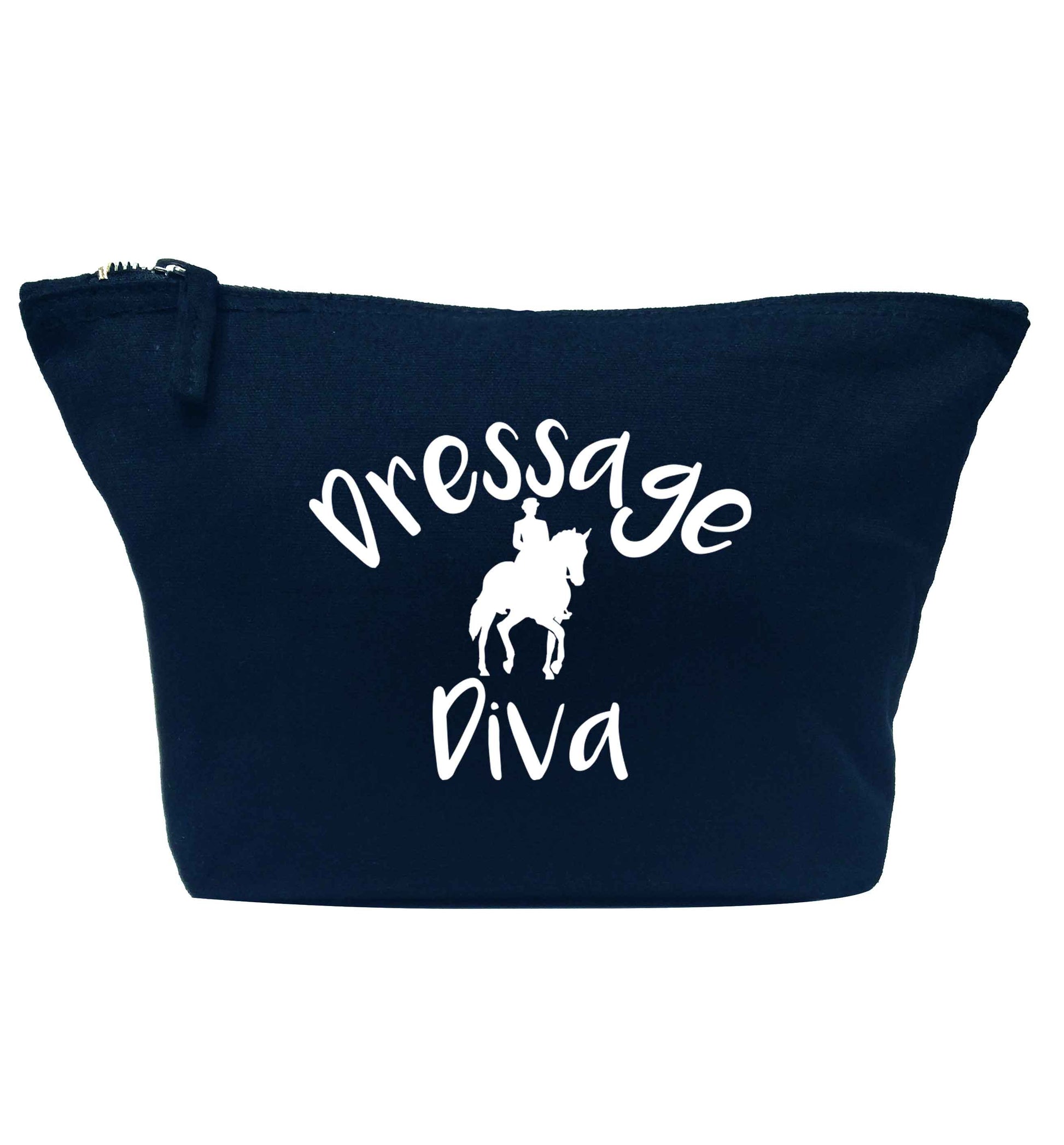 Dressage diva navy makeup bag