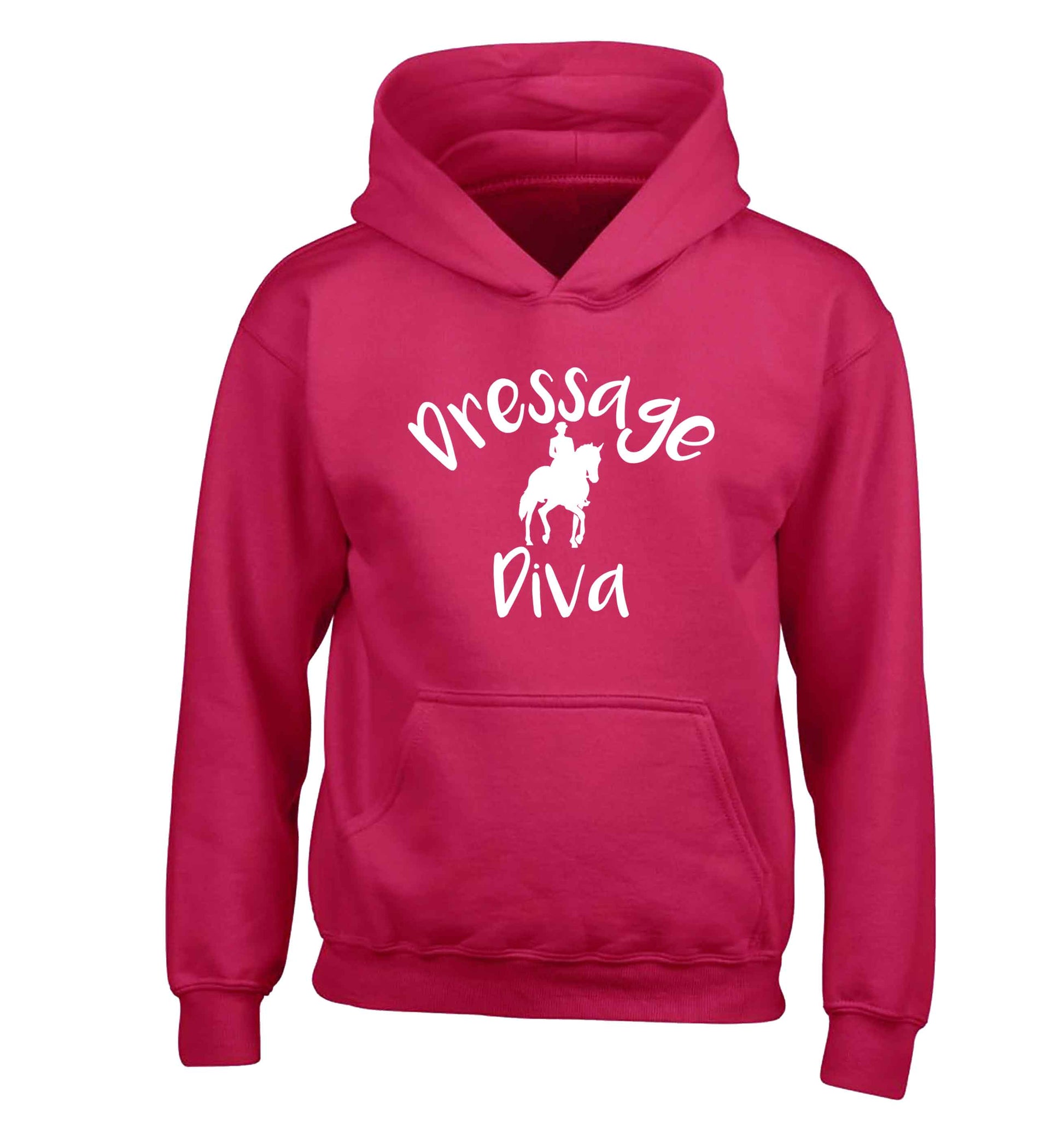 Dressage diva children's pink hoodie 12-13 Years