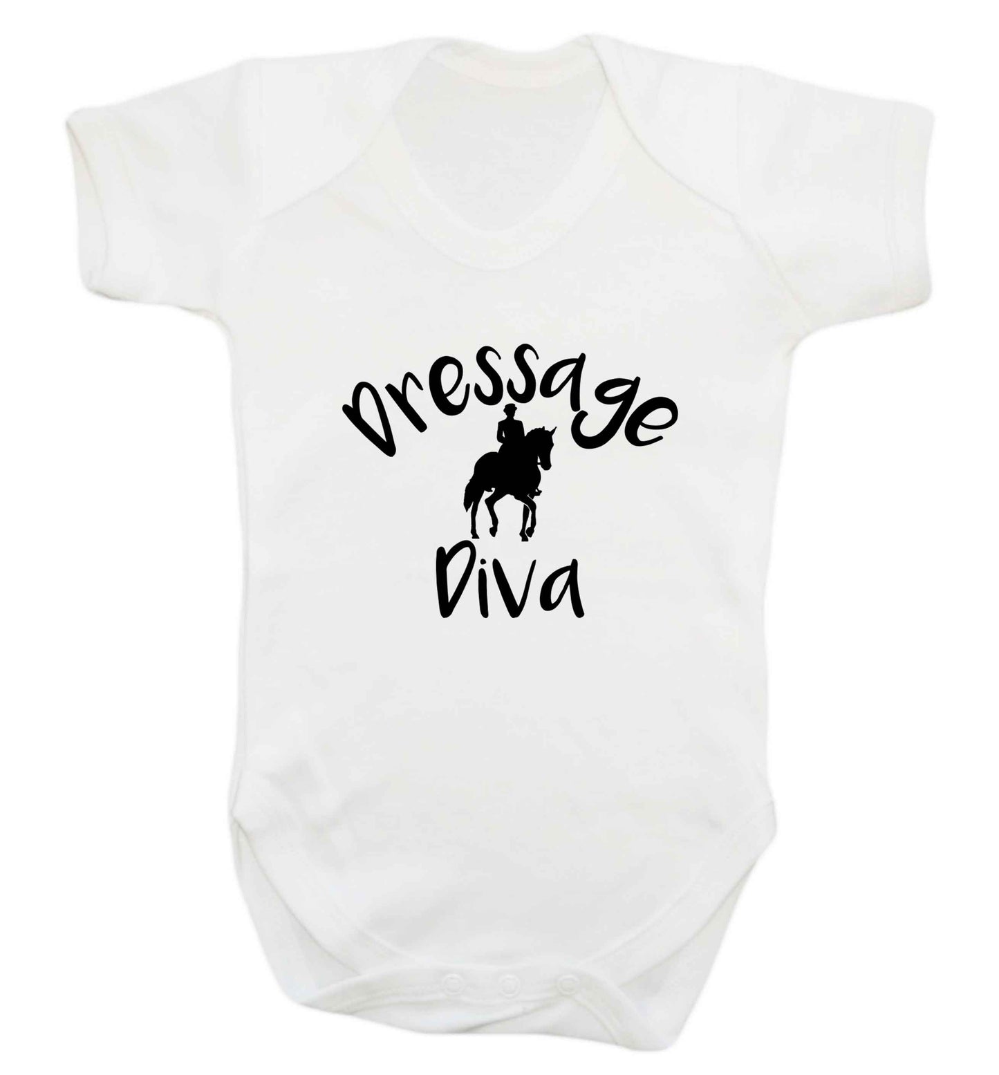Dressage diva baby vest white 18-24 months