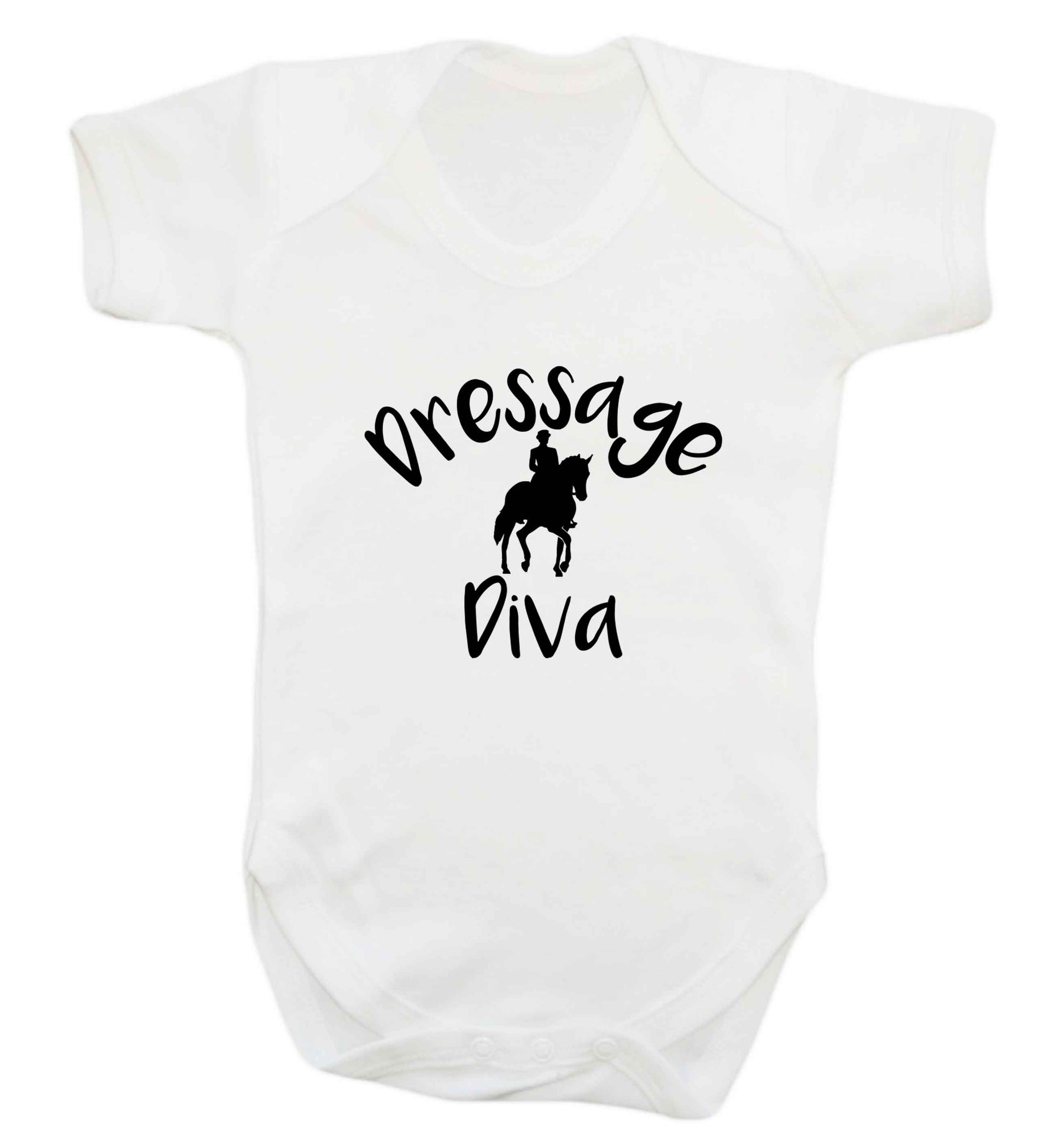 Dressage diva baby vest white 18-24 months