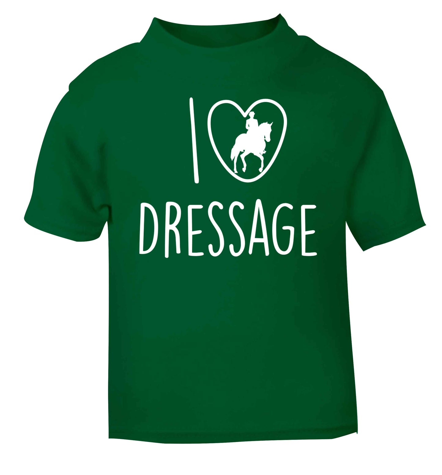 I love dressage green baby toddler Tshirt 2 Years