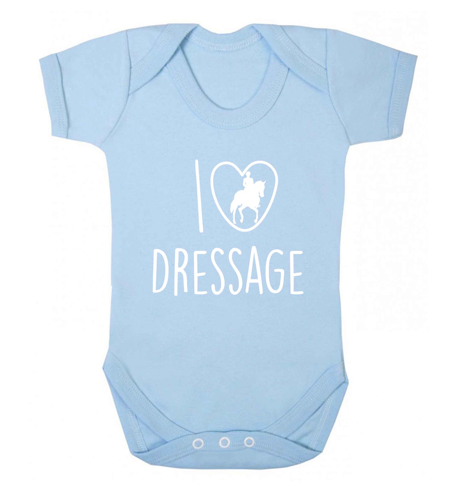 I love dressage baby vest pale blue 18-24 months